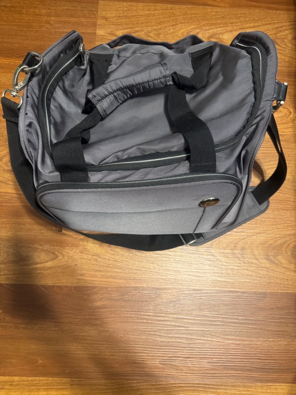 Gray Men's Travel Duffel Bag - Brand Unspecified